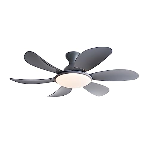 Ventilateur de plafond moderne bleu avec éclairage LED variable