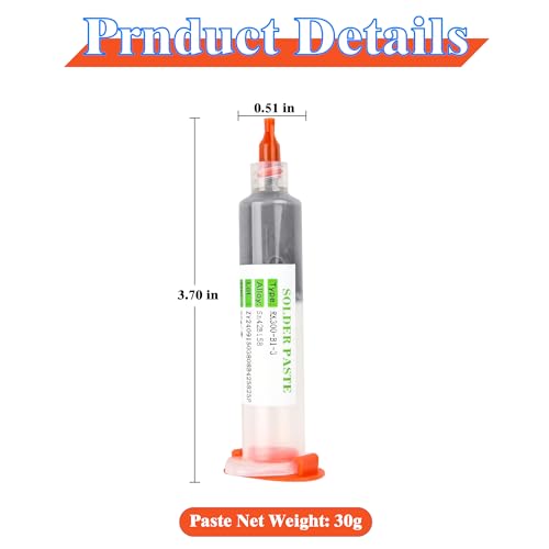 Image of Leffo Sn42 /Bi58 Lead Free Solder Paste No Clean, 138℃ Melting Point (20, Grams)