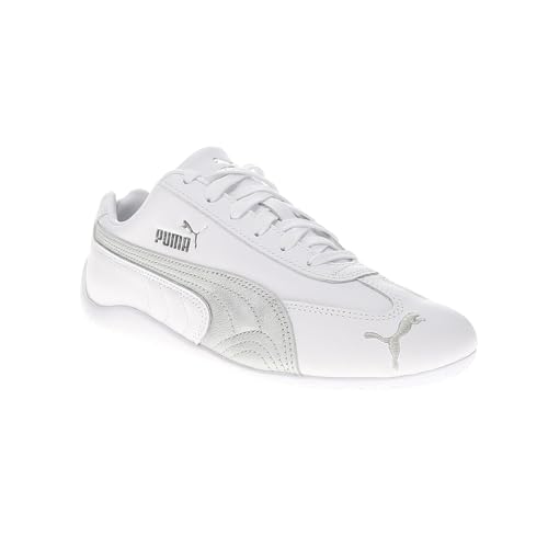 PUMA Womens Speedcat Leather Lace Up Sneakers Shoes Casual - White - Size 5.5 M2