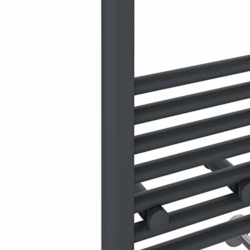 Radiador de baño de alta gama NRG de 800 x 600 mm con diseño de tubos rectos estéticos 6