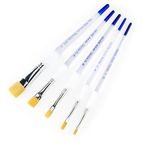 Royal & Langnickel Sg-304 5 Piece Flat Brush Set #TOP4