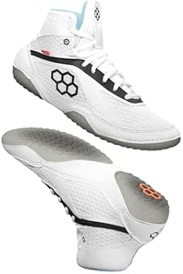 RUDIS Alpha 2.0 Adult Wrestling Shoes - Ghost White, 9.5M/11W