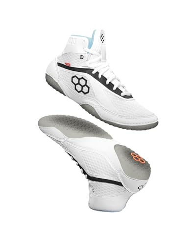RUDIS Alpha 2.0 Adult Wrestling Shoes - Ghost White, 9.5M/11W
