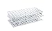 Full-Size Test Tube Racks 16mm 72 Place (White) (pk of 8)