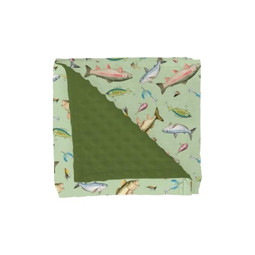 Fishing Baby Blankets for Girl Boy Freshwater Fishes Lures Soft