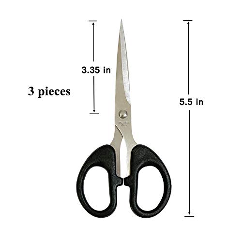 Scissors All Purpose,6 Inch Scissors Scissors Set,Comfort-Grip Handles Sewing Scissor,Sharp Pointed Scissors Perfect For Cutting Paper Suitable For Home Office And School #TOP3