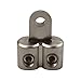 ZOOKOTO Classic Dual 4/6 Gauge Inputs to 5/16-Inch Ring Terminal Reducer Silver