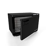 Small and Medium Size Black Professional Spa Hot Towel Cabinet and Household or Personal Towel Warmer.(8L)