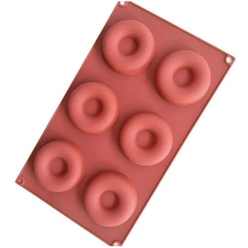 Silicone Donut Mould 6 Cavity MINI Doughnut Baking Ring PAN Wax Melt - Image 4