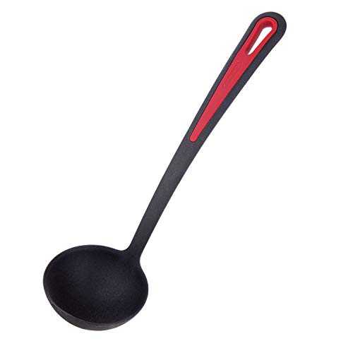 Contiene: 1x Westmark Mestolo per minestra, Gallant Plus, 5 anni di garanzia, Dimensioni: 31,5 x 9,2 x 8,3 cm, Peso: 80 g, Materiale: Plastica (PPA/TPE), Colore: Nero/Rosso, 29562275
