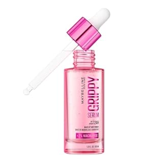 Maybelline New York Grippy Serum Makeup Primer, Glides On Like A Serum, Up To 24H Wear, Instantly Plumps & Hydrates Skin, +2% Niacinamide, Water-Based Formula, Suitable For All Skin Types (30ml)