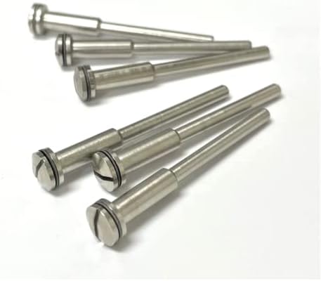 6PCS German Screw Mandrel 1/8" Shank Screw Rotary Accessory Holder 1/16" Screw by JTS