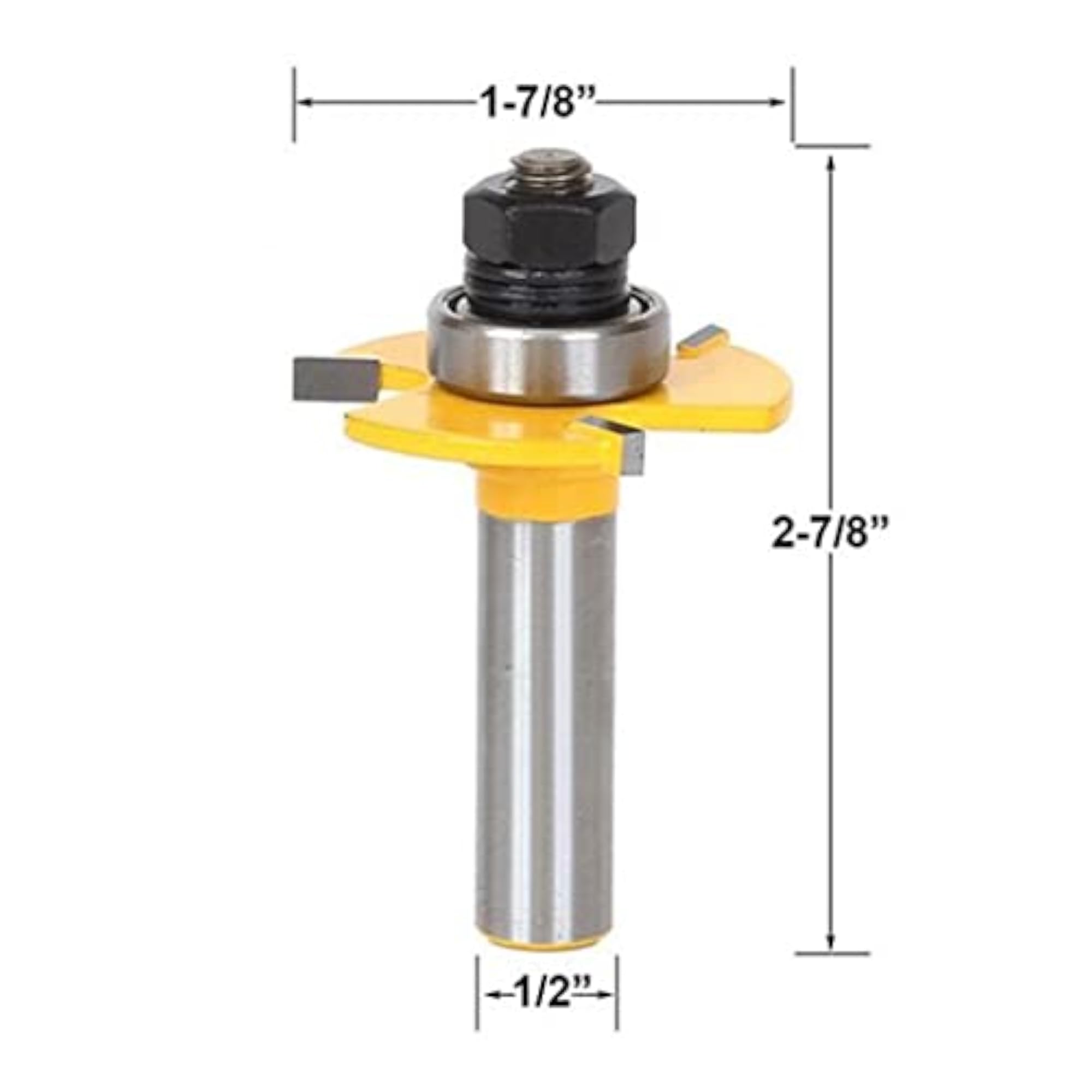 1/2 Inch Shank Biscuit Cutter Router Bit for Woodworking