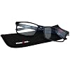 Foster Grant IRONMAN Men's Sprint Rectangular Reading Glasses, BLACK, 1.5x