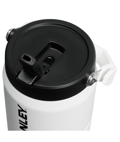 Image of STANLEY IceFlow Flip Straw 2.0 Jug, 40 oz, Chalk | Easy Carry Handle | Twist On Lid and Flip Up Straw | Leakproof Water Bottle | Insulated Stainless Steel | BPA-Free