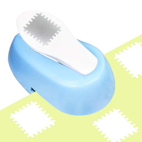 Dewireaey Perforadora Sellos - 8x5x4cm Perforadora De Papel Cuadrado, Accesorios Manuales Multiusos, Troqueladora De Sellos Postales, Para Hogar Escuela Aula Proyectos De Arte Creación De Tarjetas