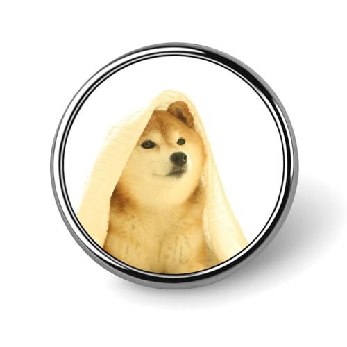 バッジ 円形 徽章 柴犬 いぬ 犬柄 缶バッジ 胸章 ピンバッチ ボタンブローチ 25mm おしゃれ ネクタイピン コレクション バッグ飾 帽子 胸飾り かばん掛け 工芸品 取付簡単 男女兼用 プレゼント