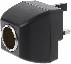 1PC Black 240V Mains Plug to 12V DC Cigarette Lighter Socket Car Van Charger Power Adapter Car Cigarette Lighter Interior Accessories