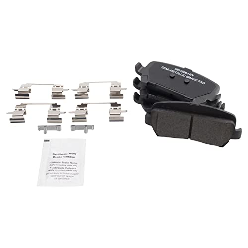 Image of TRQ Rear Brake Pad and Rotor Set Semi Metallic