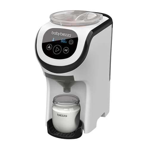 Baby Brezza - Formula Pro Mini automatischer Flaschenzubereiter- dosiert und mischt heißes Wasser und Milchpulver auf Knopfdruck, weiß
