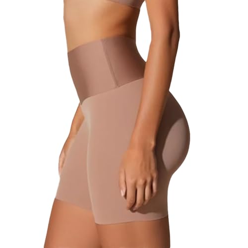 Short gainant taille haute en nylon extensible pour le sport et le quotidien