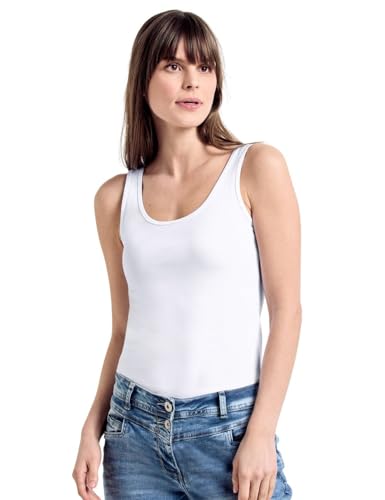 Cecil Damen Linda Top, Weiß (White 10000), S EU