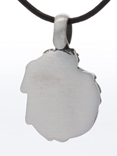 Frog on Yin Yang Pewter Pendant Necklace 18" Leather Cord3