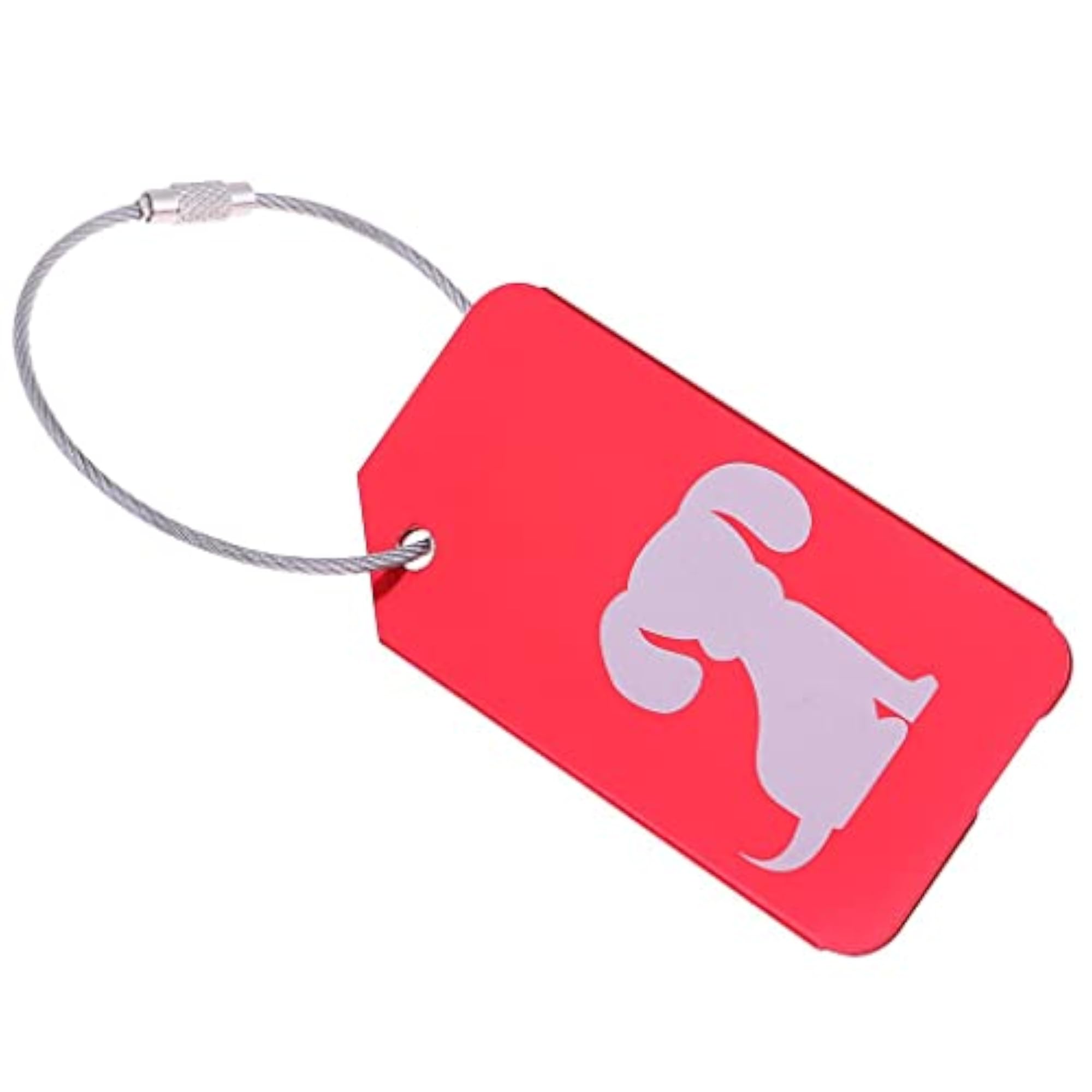 Metal Luggage Tag Card Suitcase Identity Address Name Label Dog