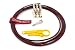 Geistnote's Evidence Audio The Monorail, Burgundy Cable, SIS (Solderless) Pedalboard Kit - 10 SIS plugs/10 feet of Burgundy Monorail