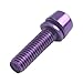 Stainless Steel for Bike Handlebar Stem Bolts M5 x 18mm, Purple Stem Screws for Mountain for Bike, 6 Pack Compatible with M5 18mm Fasteners(D)