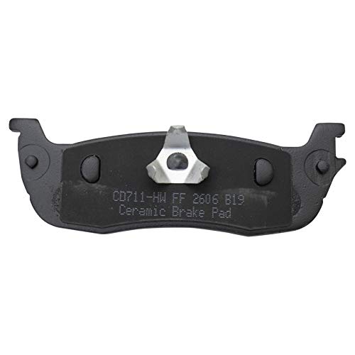 Image of TRQ Rear Brake Pad and Rotor Set Ceramic Calipers Compatible with 2000-2003 Ford F-150 2004 F-150 Heritage 1997-1999 F-250 1998 F-250