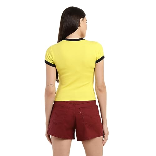 Image of Levi's Women's Cotton Slim Fit Brand Logo T-Shirt
