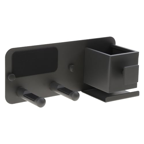 Support sèche-cheveux aluminium suspendu avec fixation murale pour ensemble accessoires bain