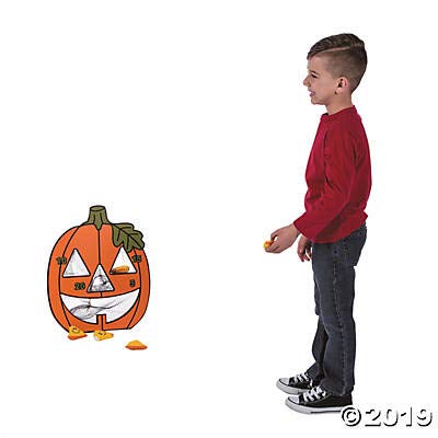 Jack O Lantern Bean Bag Toss (7 Piece Set) Halloween Games