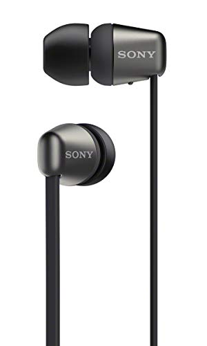 Sony wi-c310 - cuffie wireless in-ear, compatibile con google assistant e siri, batteria fino a 15 ore, bluetooth, nero