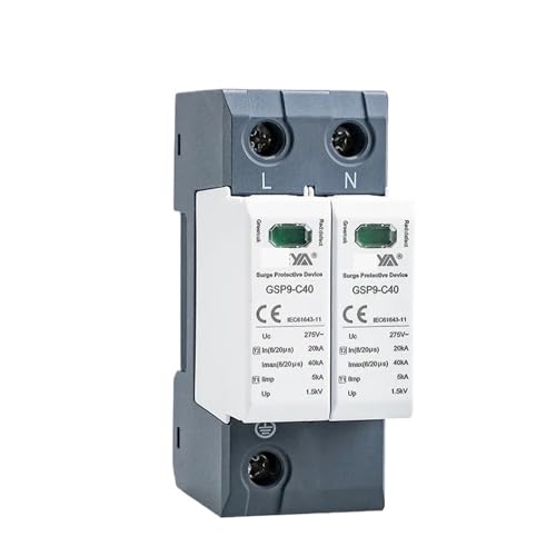 Parasurtenseur bipolaire GSP9 40KA 400V pour rail DIN de tableau électrique