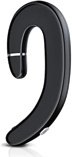 Aolcev Bone Conduction Headphones Wireless Bluetooth 5.0 Earphones Single Ear Sweatproof Wireless Earbuds Ear-Hook Bluetooth Headset with Mic Wireless Sports Headset for Gym Office Driving-Black