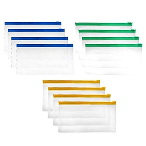 ERIKRAUZ Pack Of 10 Pc Transparent Waterproof Stationery Clear Pvc Zipper Pencil Pouch, Multipurpose Soft Zipper Pouch Case, Multicolor (B0C25WZGCC) Amazon Price History, Amazon Price Tracker