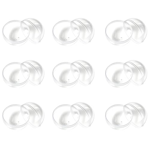 Image of 50 Pcs 1.97 Inch / 50 mm Round Capsules Clear Empty Vending Machine Capsules Containers for Gumball Machines