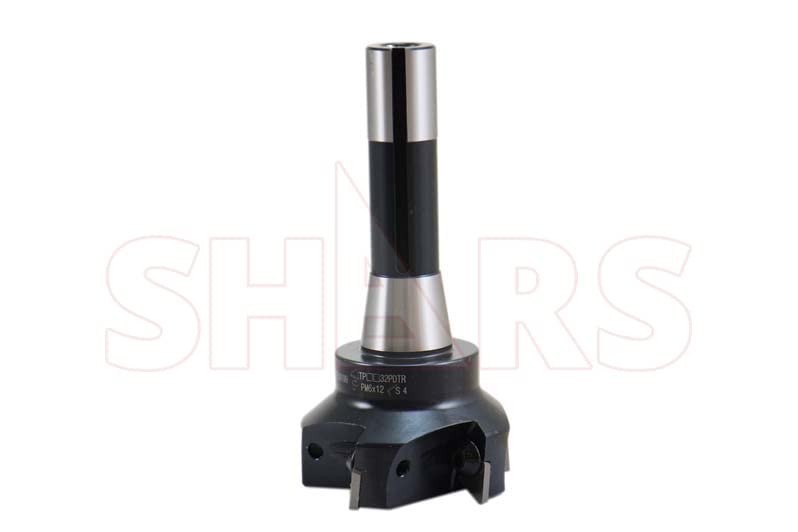Shars 3-Piece 90° Indexable End Mill Set - R8 Shank, 1", 1-1/4", 1-1/2" With TPG Inserts