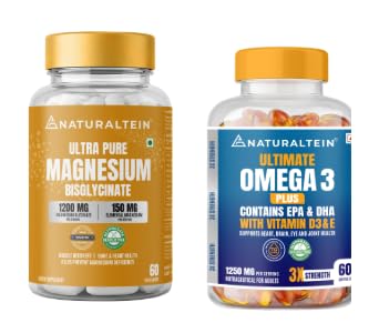 Image of Naturaltein Magnesium & Omega-3 Wellness Duo | Muscle & Heart Support