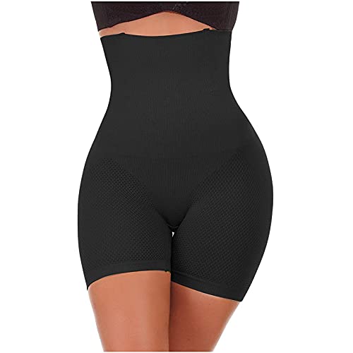 Eaktool Faja,Women Shapewear Brilliance High-Waist Panty Mid-Thigh Body Shaper with Waist BOD, Shapewear Shorts Tummy Control Shapewear Corsets Women's Shapewear Dresses That Hide (M, Black)