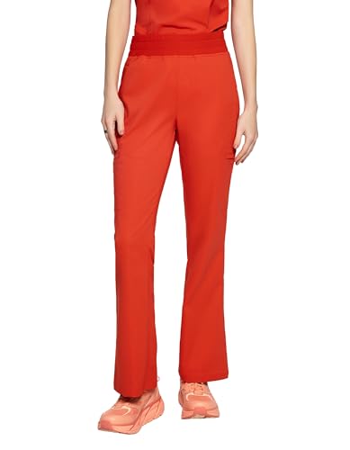 Image of Sedona Flared Scrub Pants for Women - High-Waisted, Slim Flared Fit with 6 Functional Pockets, Stylish Design