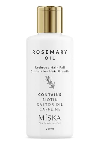 Miska Rosemary Oil, 200ml, Reduces Hair Fall, Contains Biotin, Castor Oil, Caffeine