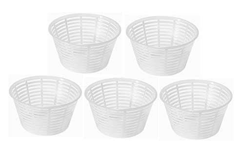 5 x Forma plastica per formaggio 12x6.3cm - 0.5kg - Forme e fuscelle