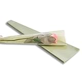 Whakano 50 bolsas de embalaje de rosas, bolsas individuales para envolver flores, papel de regalo impermeable para San Valentín, cumpleaños, boda, paquete de regalo, floristería, verde