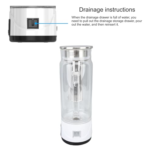 Bouteille d'eau à hydrogène 1000 ml avec infuseur à thé intégré pour hydratation quotidienne - 6