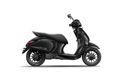 Image of Chetak 2903 by Bajaj Auto High Speed Electric Scooter Black with Charger Ex-Showroom