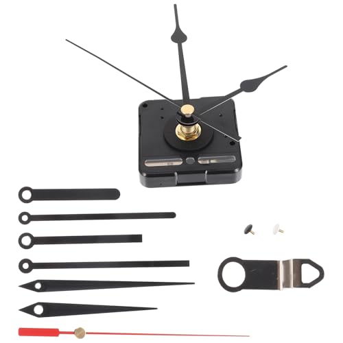 TOVINANNA Juego de 4 Manecillas Metálicas para Reloj de Pared Color Plata Gancho de Hierro y Mecanismo Silencioso de Precisión para Reparación y Reemplazo de Relojes