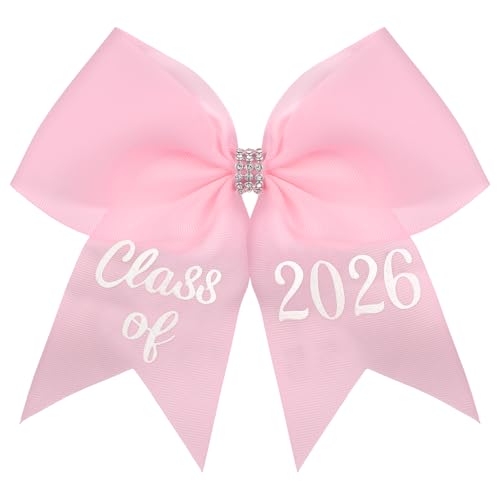 Knitgrip Graduation Bow Class of 2026 Graduation Cap Bow Class of 2026 Hair Accessories for Cap Decorations(Pink,Classic)